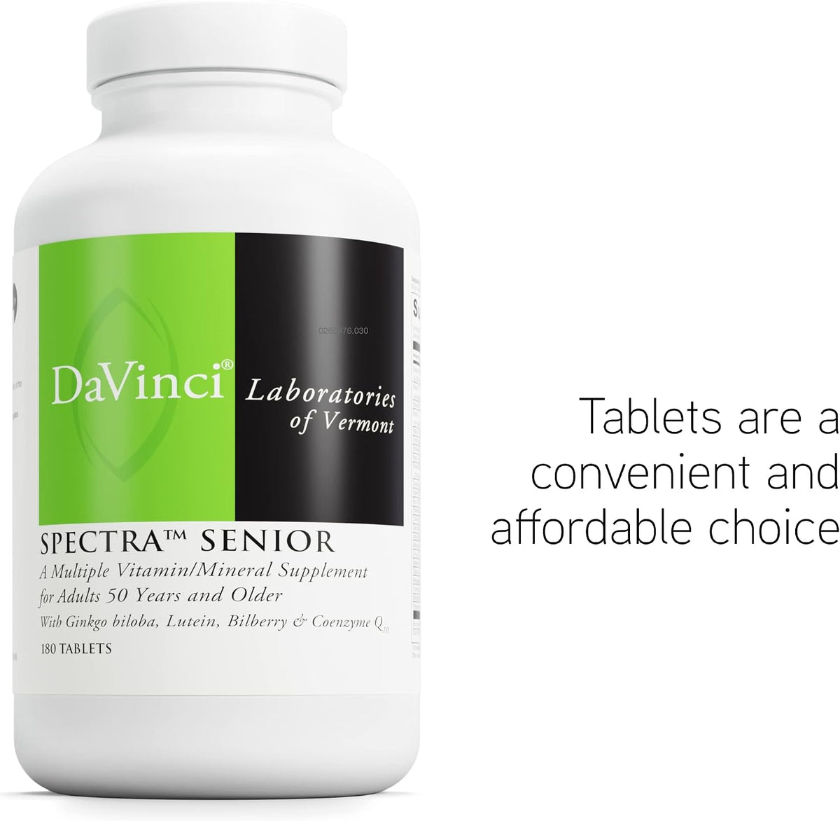DAVINCI Labs Spectra Senior – Multivitamin for Cardiovascular, Eye & Antioxidant Support with CoQ10, Ginkgo Biloba, Bilberry Extract & More (180 Capsules) - görsel 5