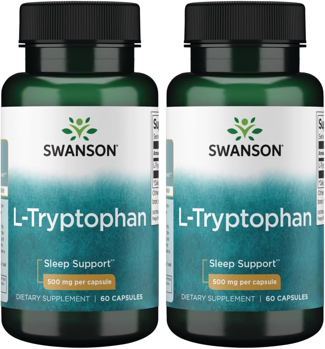 Swanson L-Tryptophan 500mg, 60 Capsules - görsel 7