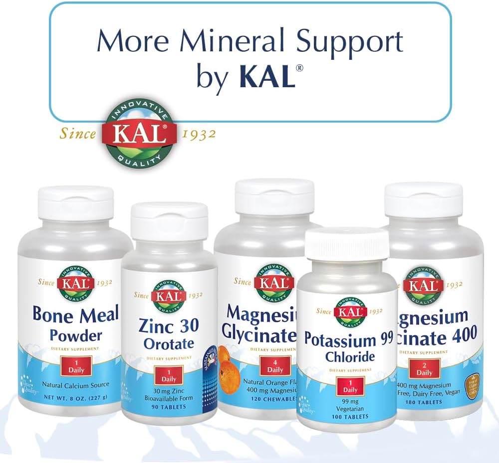 KAL Calcium Citrate with D 1000 IU Tablets - 1000 mg, 90 Tablets - görsel 5