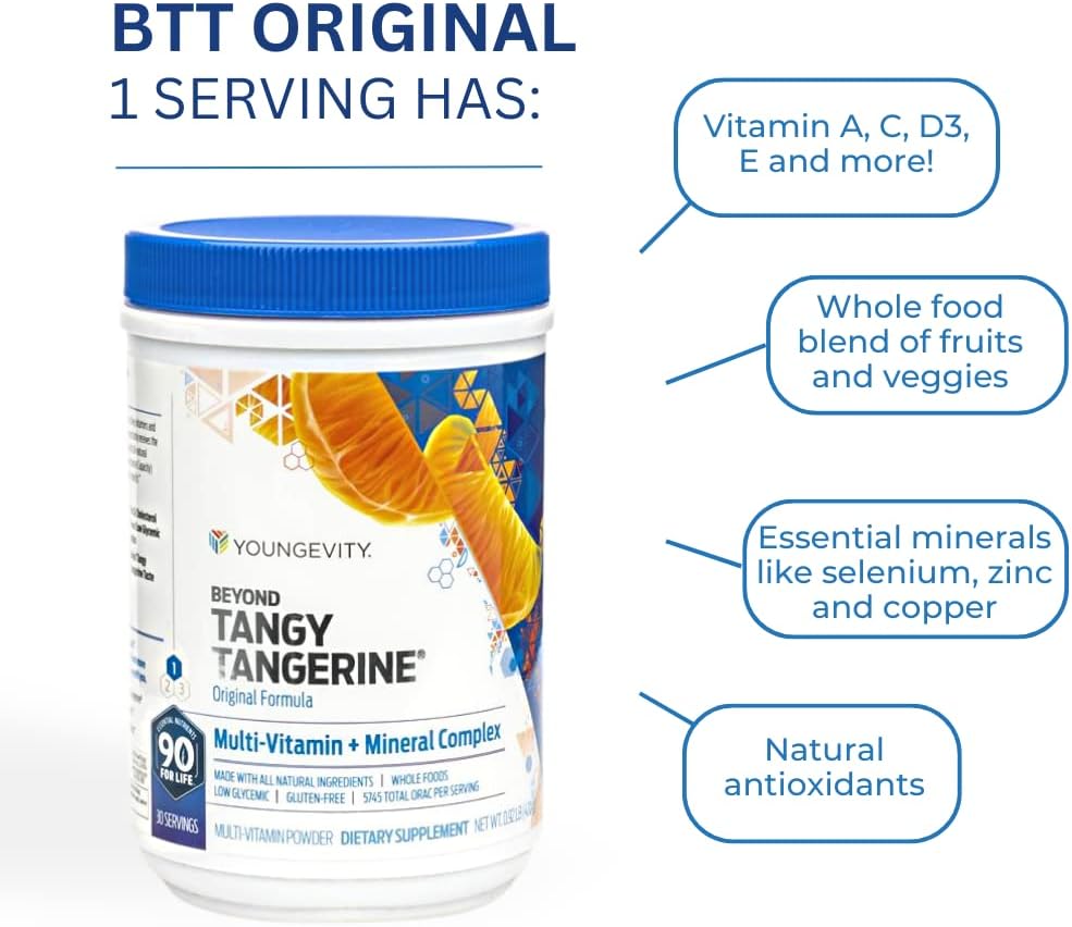 Youngevity Beyond Tangy Tangerine Original Formula Multivitamin & Mineral Complex – 6 Pack - görsel 4