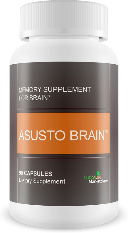 Asusto Brain Supplement – Natural Memory and Focus Support Nootropic