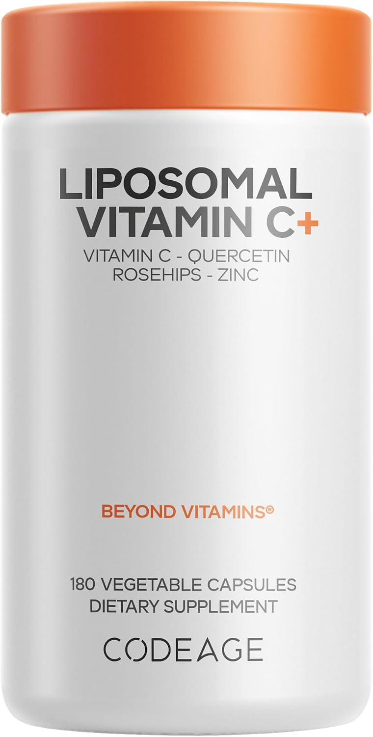 Codeage Liposomal Vitamin C 1500mg with Zinc, Elderberry, Citrus Bioflavonoids, Quercetin & Rose Hips – Vegan Supplement, Non-GMO, Pack of 2 - görsel 10