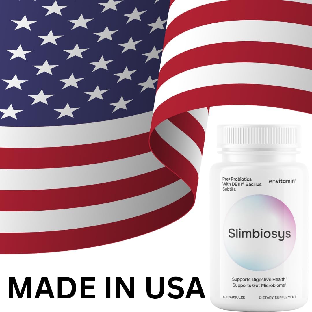 envitamin Slimbiosys Ultra Probiotic Capsules - Prebiotics & Probiotics for Women & Men - Supports Your Digestive Health - görsel 10