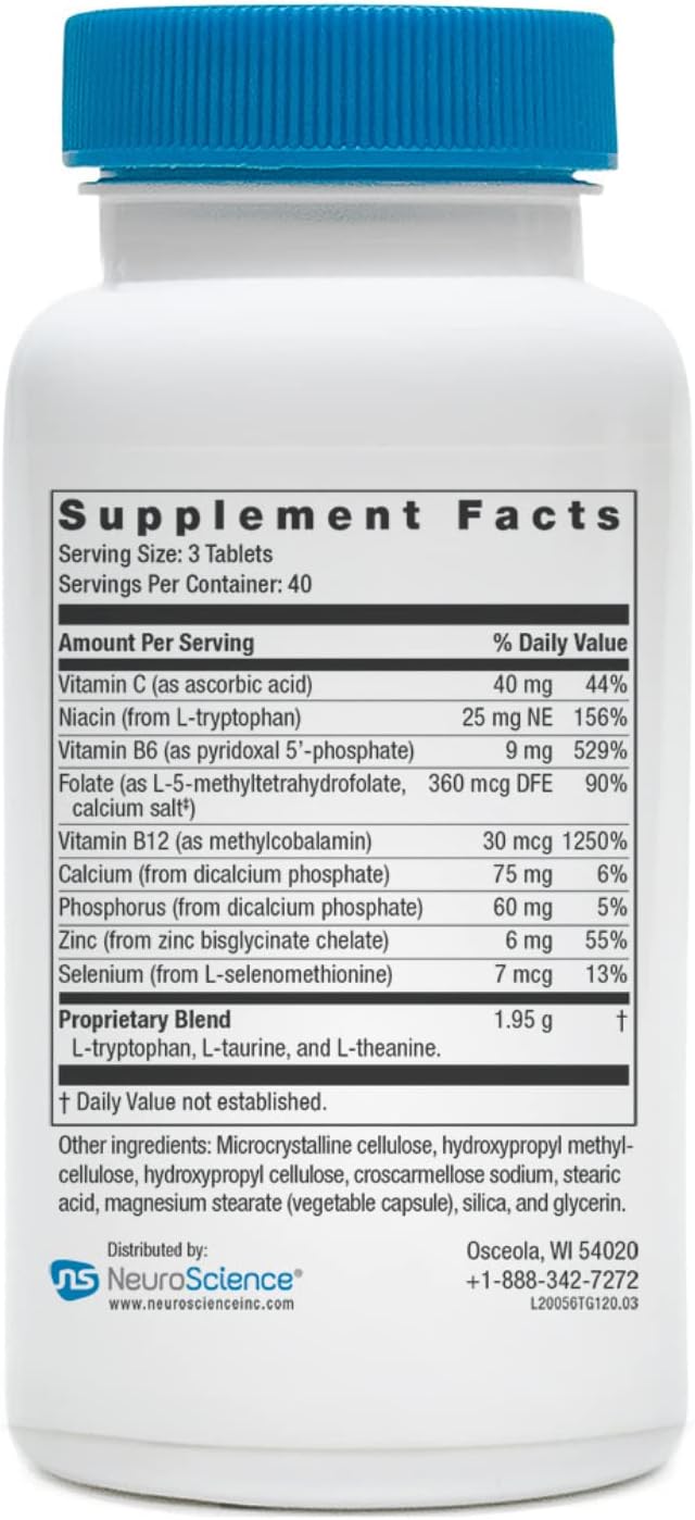TravaGen - Emotional Balance & Stress Relief Supplement with L-Tryptophan, L-Theanine & B Vitamins - görsel 5