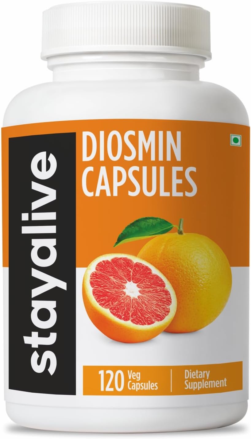 STAY ALIVE Pure Diosmin Complex 1000mg, 120 Capsules - görsel 1