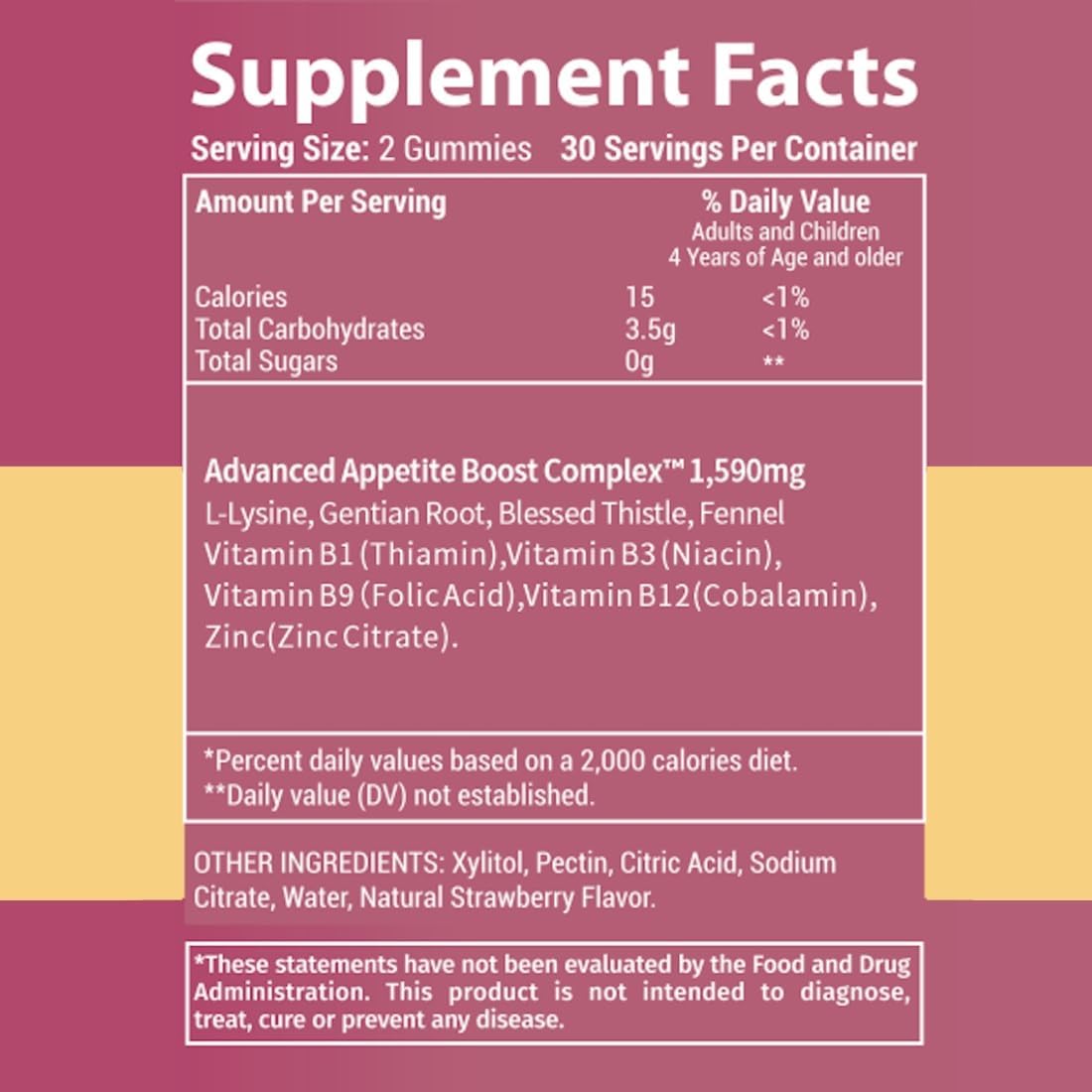 Holistic MD Gainer Gummies for Women Men Elderly and Kids | Clinically Studied Ingredients | 10 in 1 with L-Lysine Gentian Root Vitamin B | Non-GMO Sugar Free Vegan | 60 Count - görsel 4