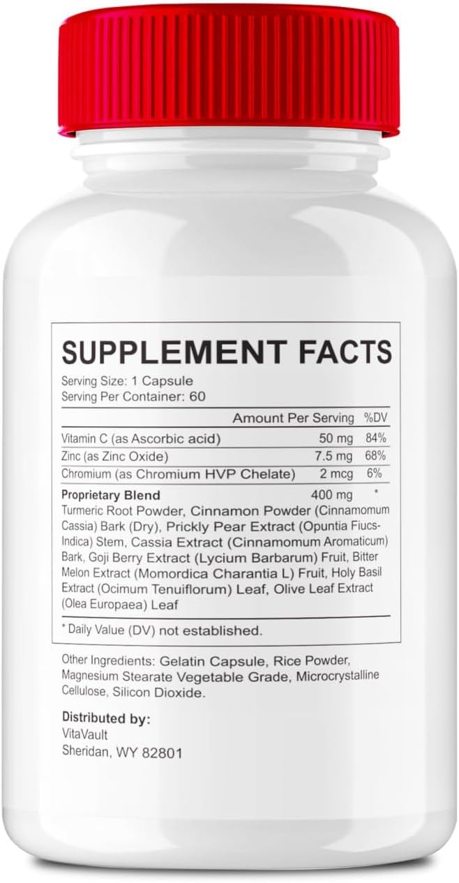 Vitavault Gluconax Capsules - Maximum Strength Support Supplement (60 Capsules) - görsel 2