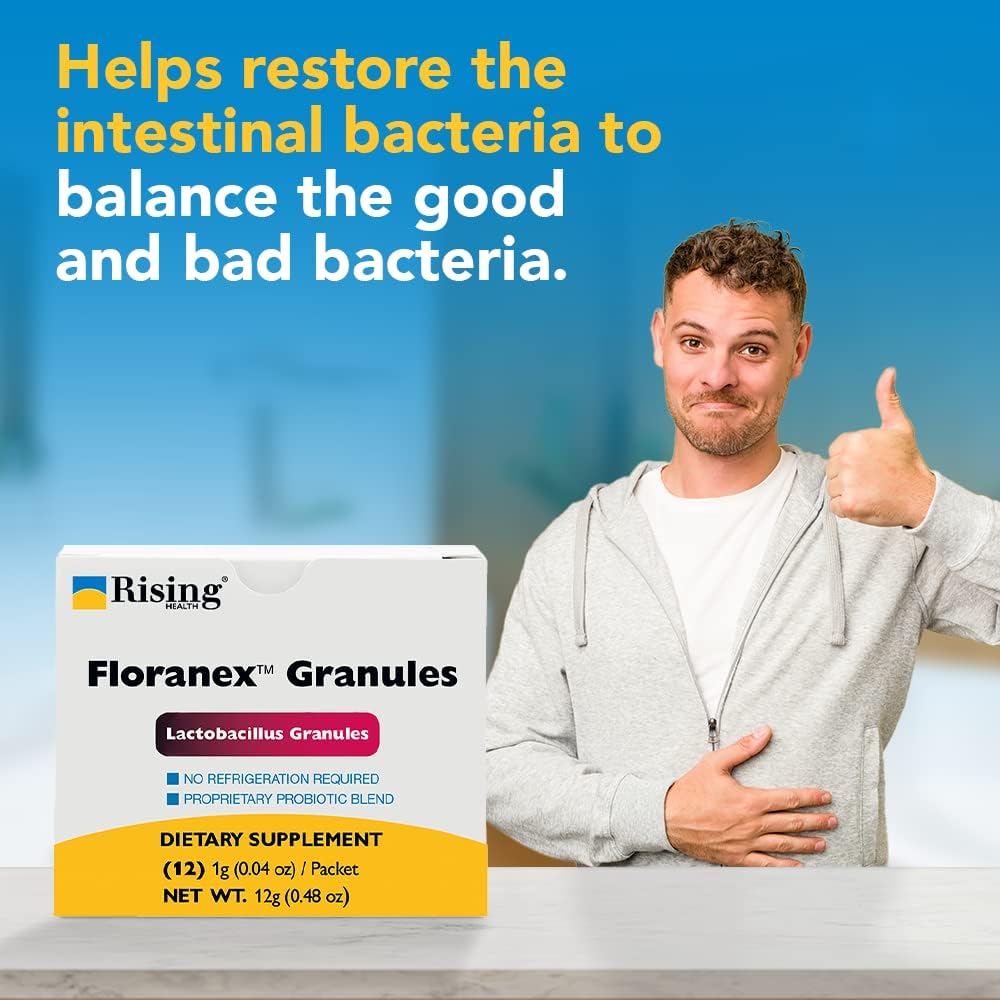 Rising Health Floranex Lactobacillus Probiotic Food Supplement Granules - 12 Sachets - görsel 7