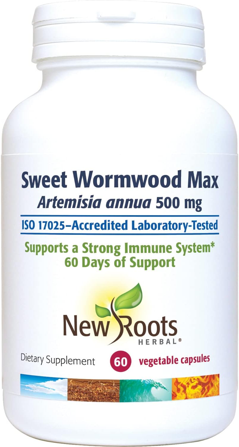 NEW ROOTS HERBAL Sweet Wormwood Extract Supplement (500 mg) Capsules with Vitamin C | Gut Cleanse and Detox Supplement with Wormwood, Digestive & Immune Support (60 Veg Capsules) - görsel 2