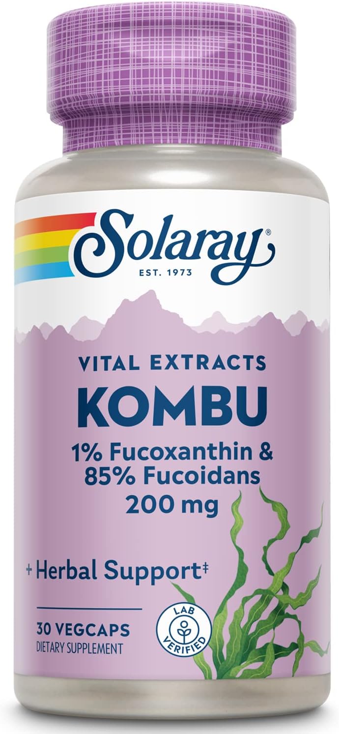 Solaray Fucoxanthin Special Formula - 400 mg Vegetarian Capsules (30 Count) - görsel 1