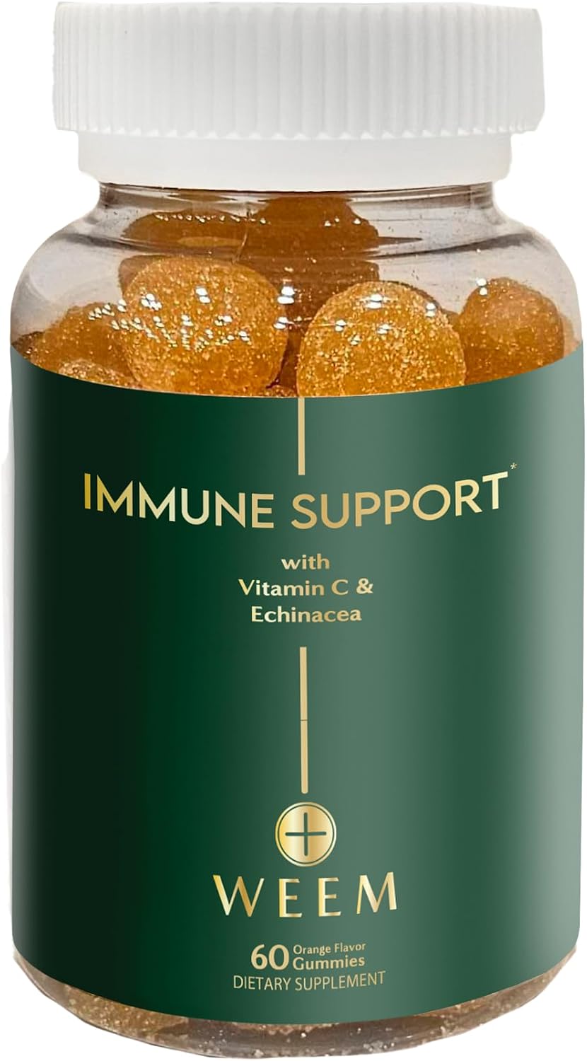 WEEM Immune Support Gummies with Vitamin C, Zinc, Echinacea & Elderberry - Immune Health Support - 1 Pack - görsel 1