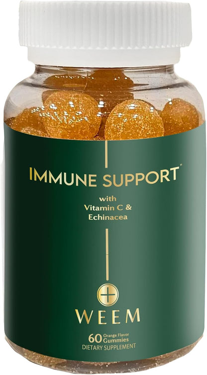 WEEM Immune Support Gummies with Vitamin C, Zinc, Echinacea & Elderberry - Immune Health Support - 1 Pack