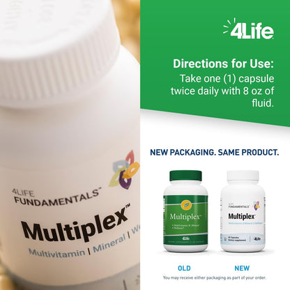 4Life Multiplex Multivitamin and Mineral Food Supplement, 60 Capsules