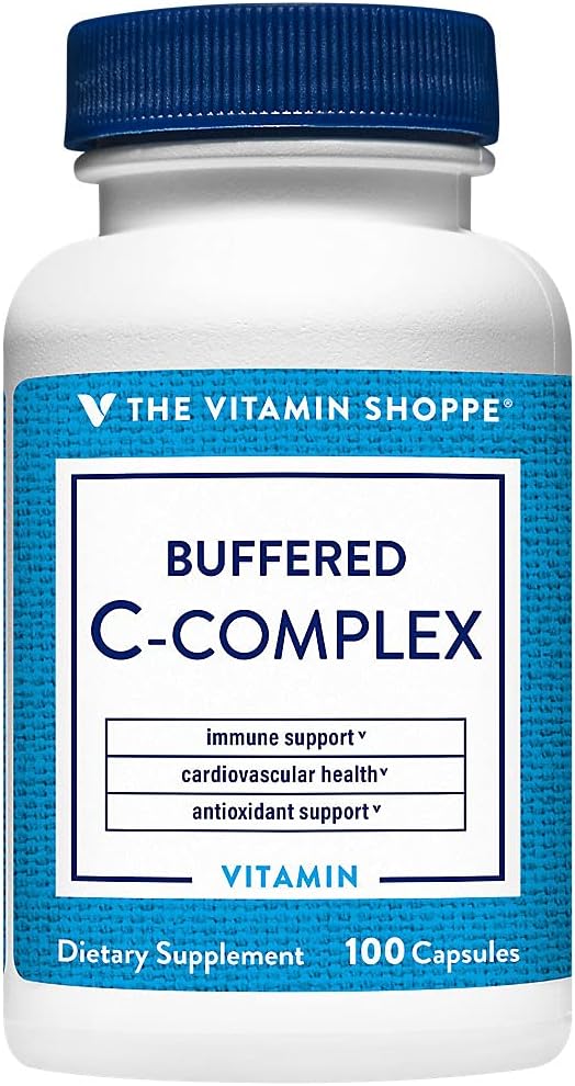 The Vitamin Shoppe Buffered C-Complex – Antioxidant & Immune Support (100 Capsules) - görsel 1