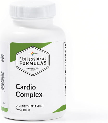 Professional Formulae Cardio Complex – Heart Glandular with Vitamin E, Magnesium, Potassium, English Hawthorn, Astragalus and Turmeric – Gluten Free, 60 Capsules