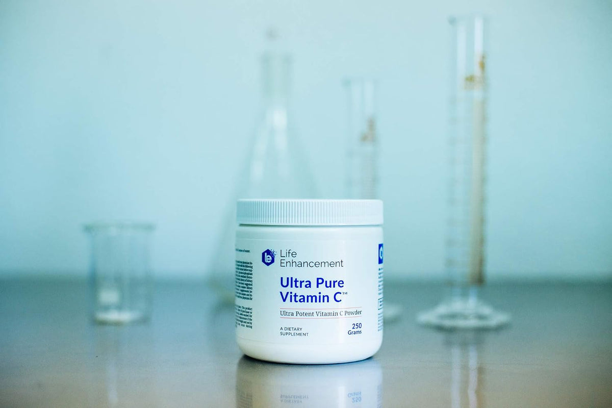 Life Enhancement Ultra Pure Vitamin C Powder - 1,100 mg Ascorbic Acid - 227 Servings - görsel 5