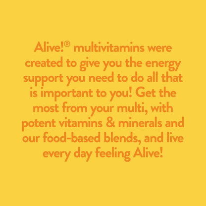 Nature’s Way Alive! Daily Energy Multivitamin, 22 Vitamins and Minerals, 60 Tablets (Pack of 2) – Image 7