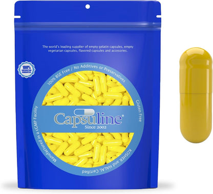 Capsuline Size 0 Gelatine Empty Capsules, 50000 Count