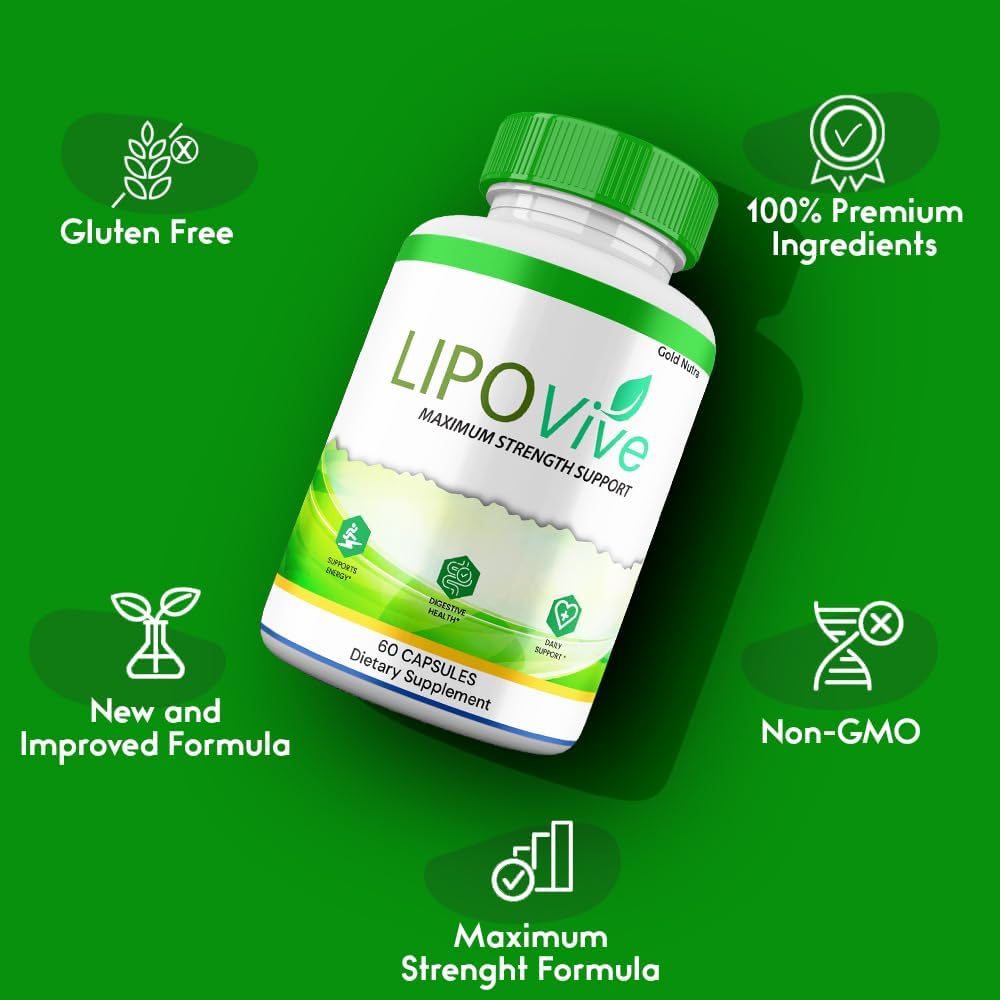 LipoVive Capsules – Maximum Strength Advanced Formula (2-Pack) - görsel 2