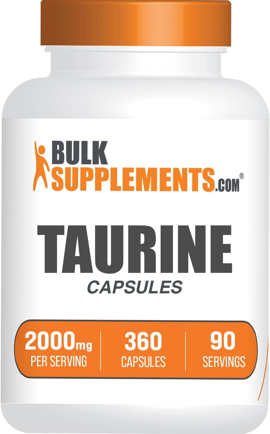 Taurine Capsules - 2000mg per Serving, 360 Capsules - görsel 1