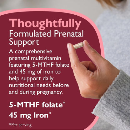 Celebrate Vitamins Bariatric Prenatal Multivitamin Capsules with Methylfolate, Iron, Iodine, and Choline – 60 Capsules