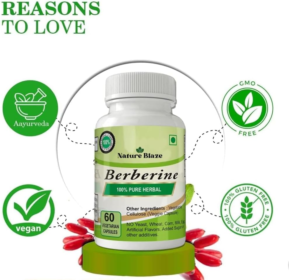 Organic Herbs Ayurvedic Berberine (60 Capsules) - görsel 4