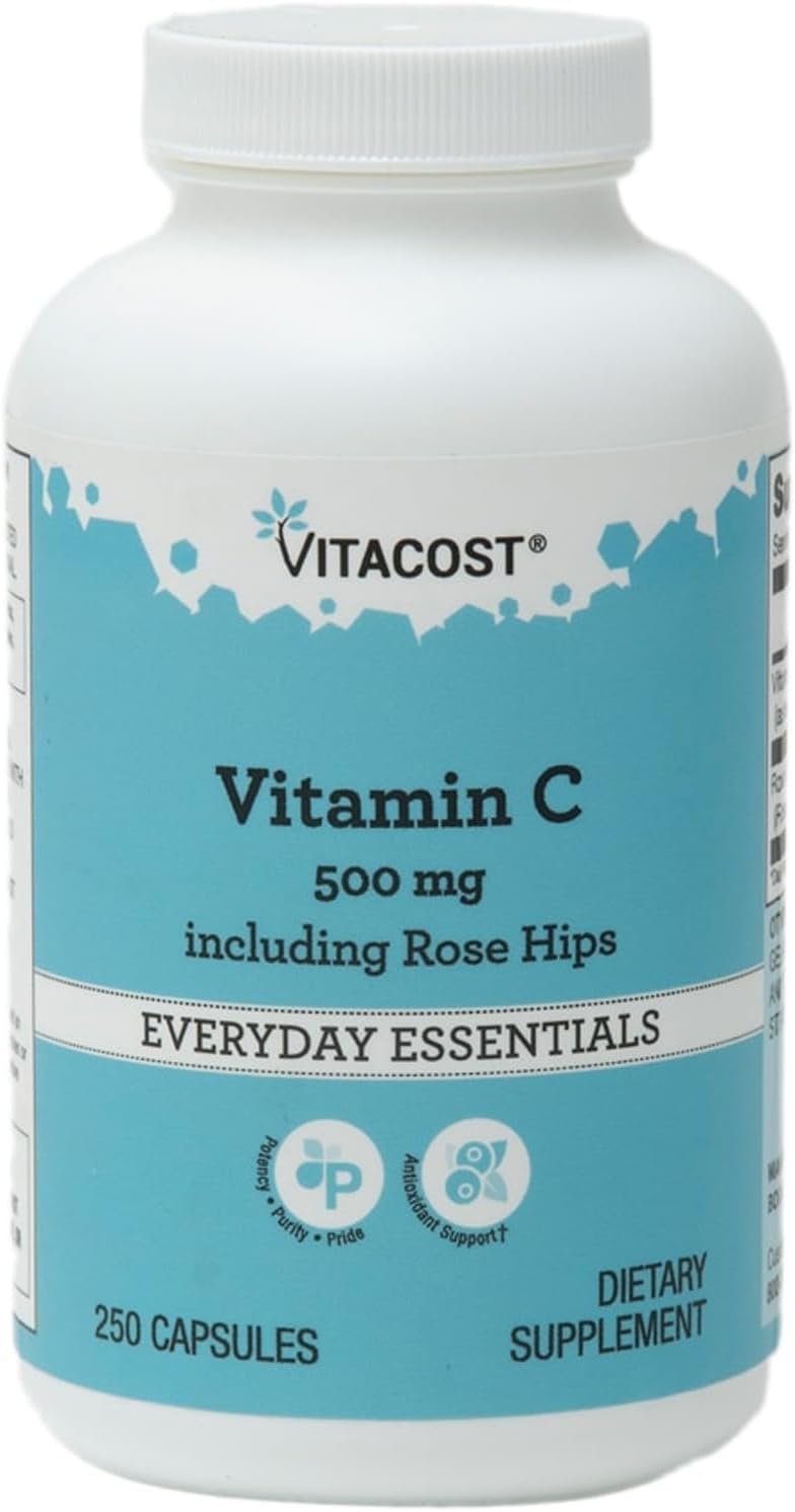 Vitacost Vitamin C with Rose Hips, 250 Capsules - görsel 1
