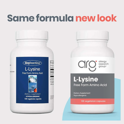 NutriCology L-Lysine 500mg - Essential Amino Acid Supplement - 100 Capsules
