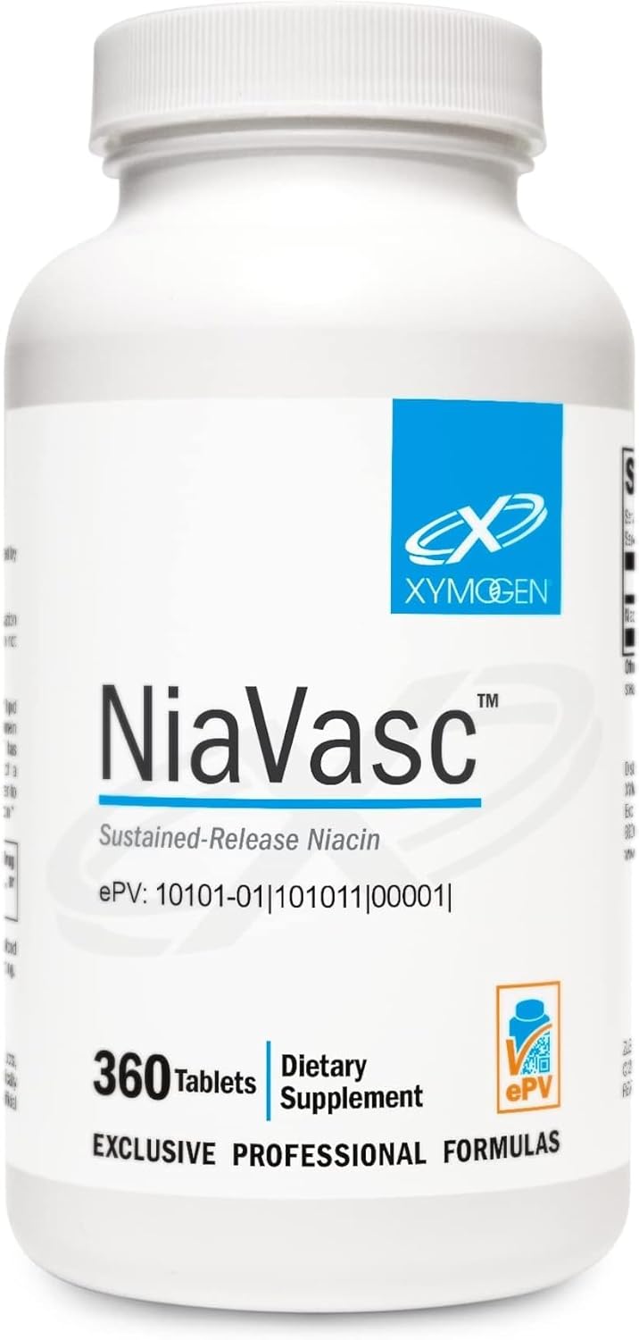 XYMOGEN NiaVasc - Sustained-Release Niacin 500 mg - 120 Capsules - görsel 8