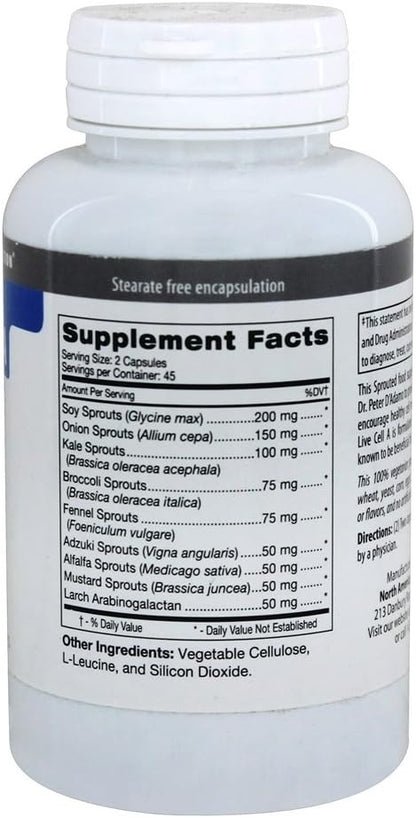 D'Adamo Personalised Nutrition - Live Cell A 90 Capsules