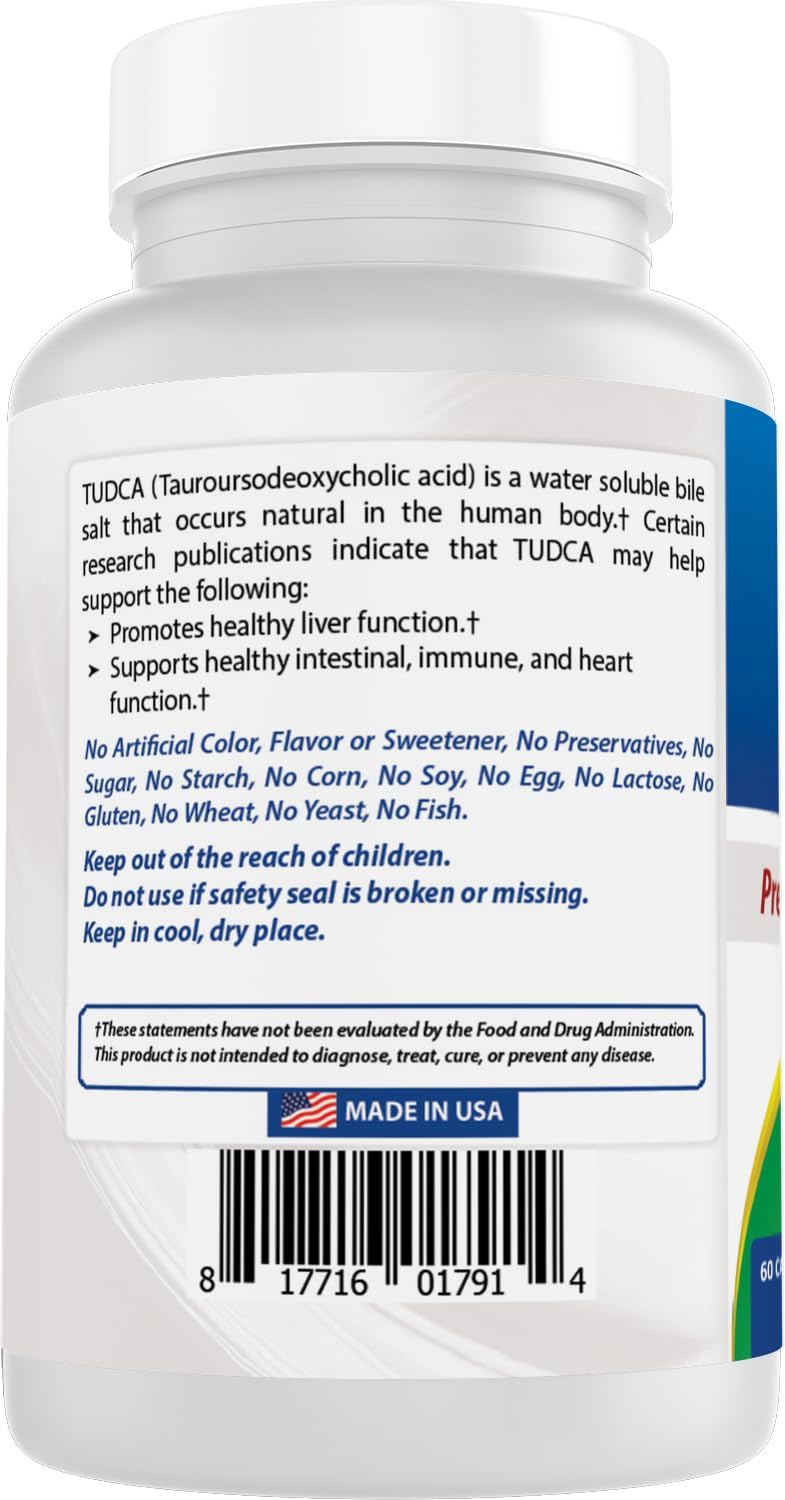 Best Naturals TUDCA 250mg - 60 Vegetarian Capsules - görsel 7