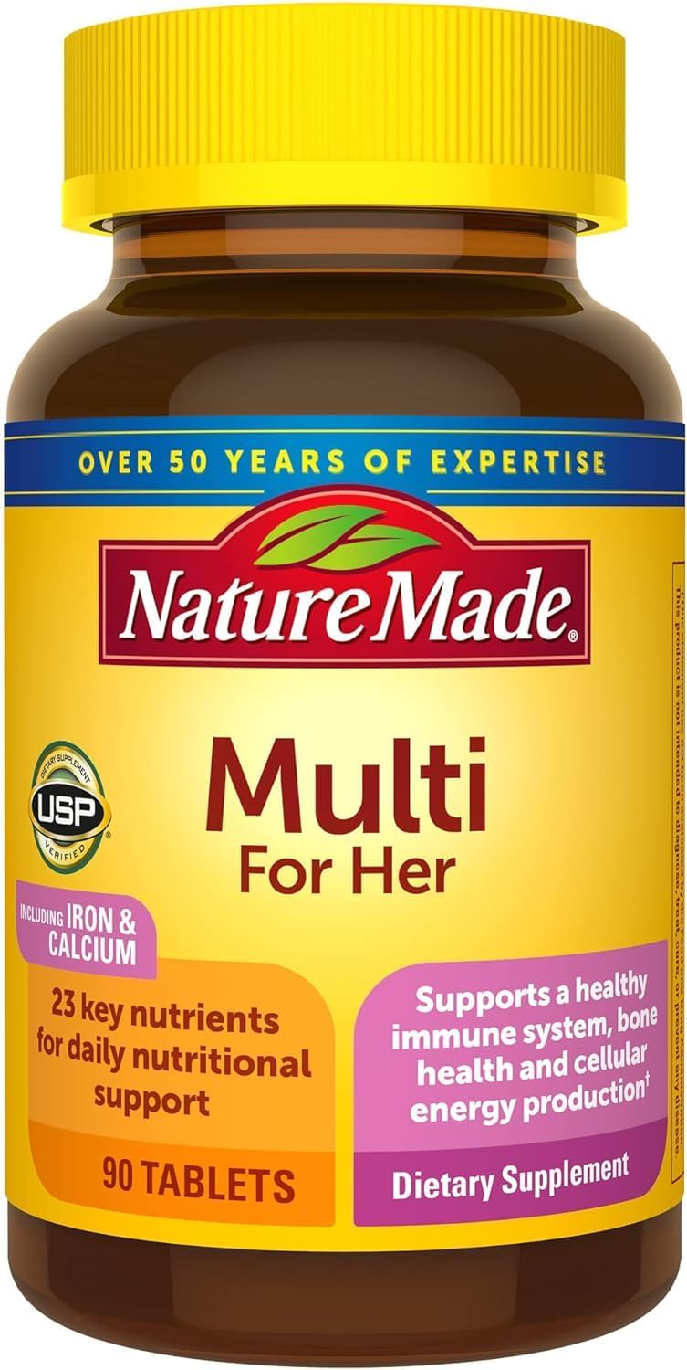 Nature Made Multivitamin for Her - Women's Daily Multivitamin, 90 Tablets - görsel 1