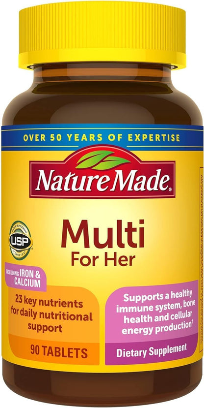 Nature Made Multivitamin for Her - Women's Daily Multivitamin, 90 Tablets