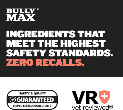 Bully Max 2-in-1 Puppy Vitamins - 30 Chewable Tablets for Growth and Development of Puppies - Multivitamin Treats and Essential Dog Supplements for Small Dogs and Large Breed Growing Pups - 2 Bottles