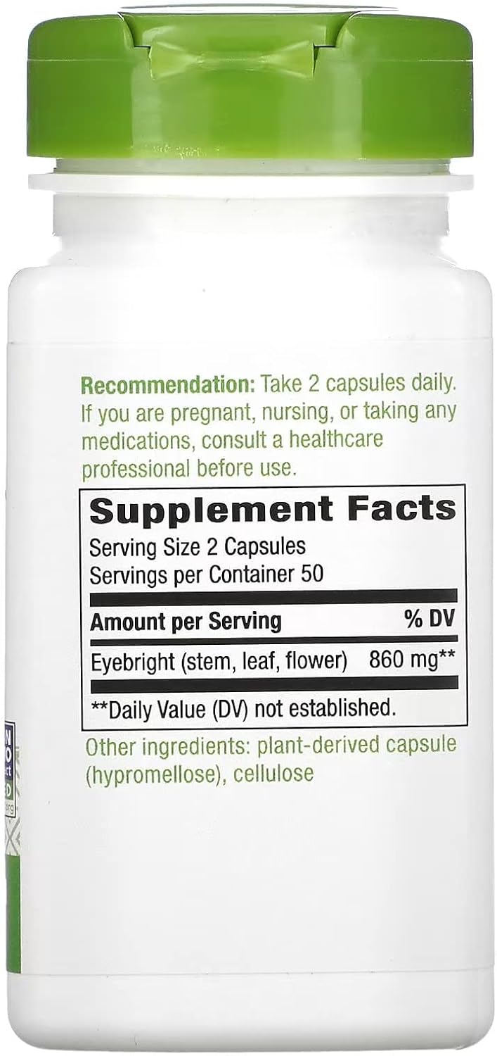 Nature's Way Eyebright Herb - 100 Capsules - görsel 2