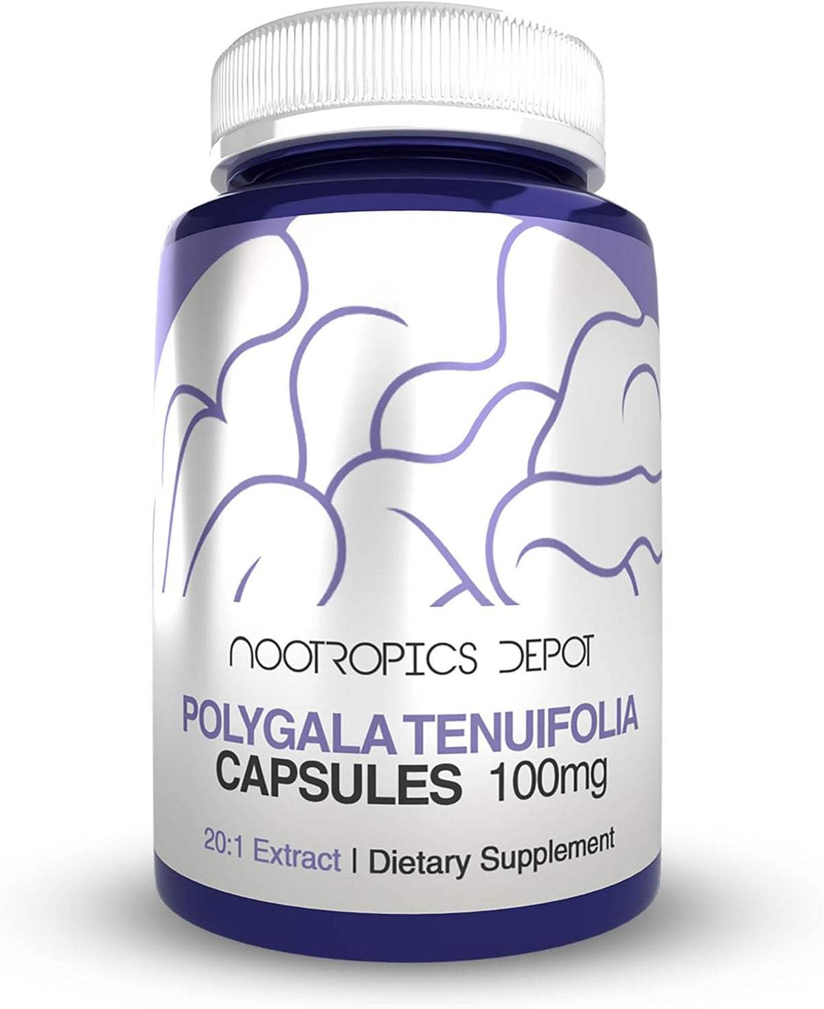 Nootropics Depot Polygala Tenuifolia Capsules | 100mg | 90 Capsules | 20:1 Extract | Yuan Zhi | Supports Cognitive Function, Learning and Memory | Helps Maintain Healthy Stress Levels | Adaptogen Supplement - görsel 1