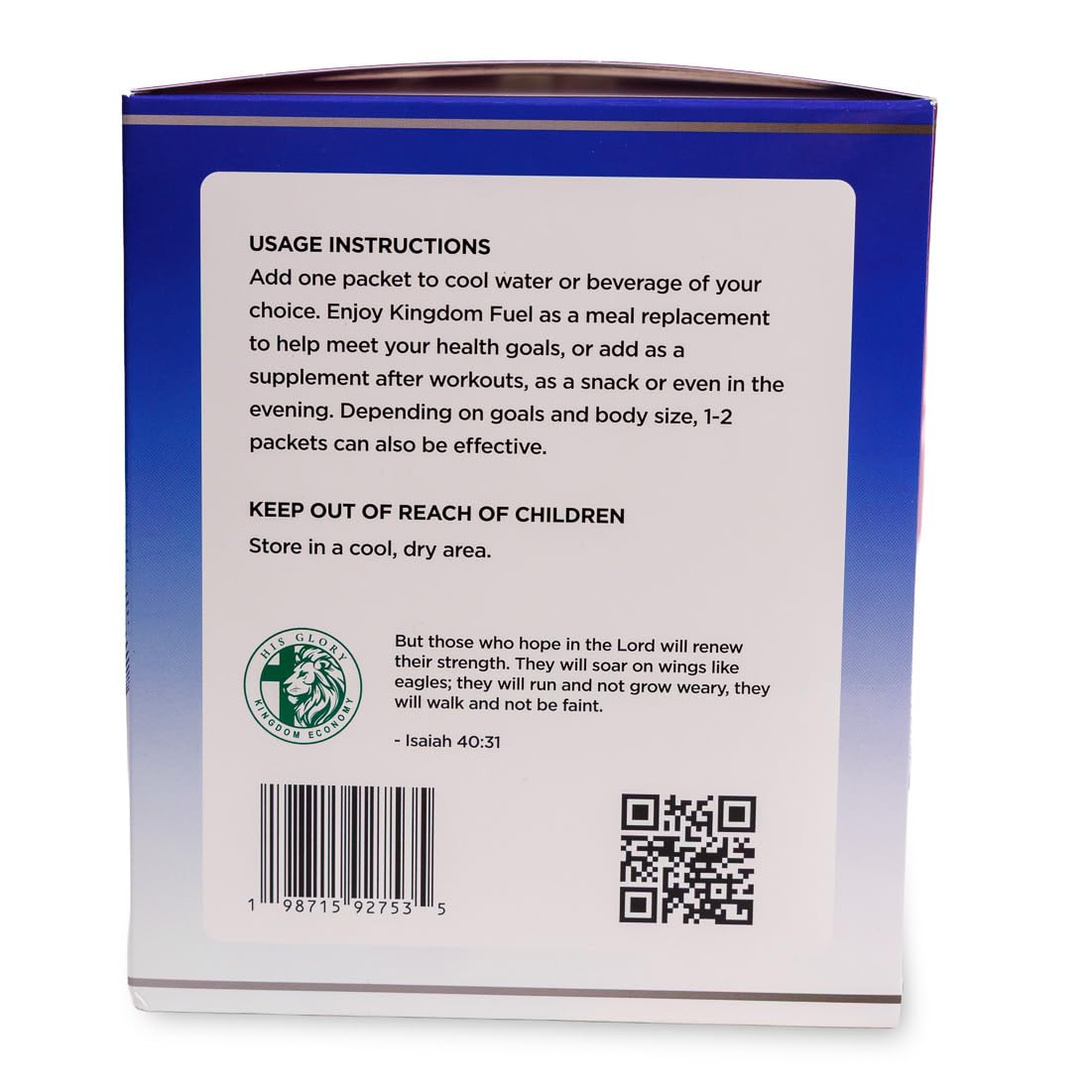 Kingdom Fuel Nutritional Shake (Canister, Vanilla) - görsel 5