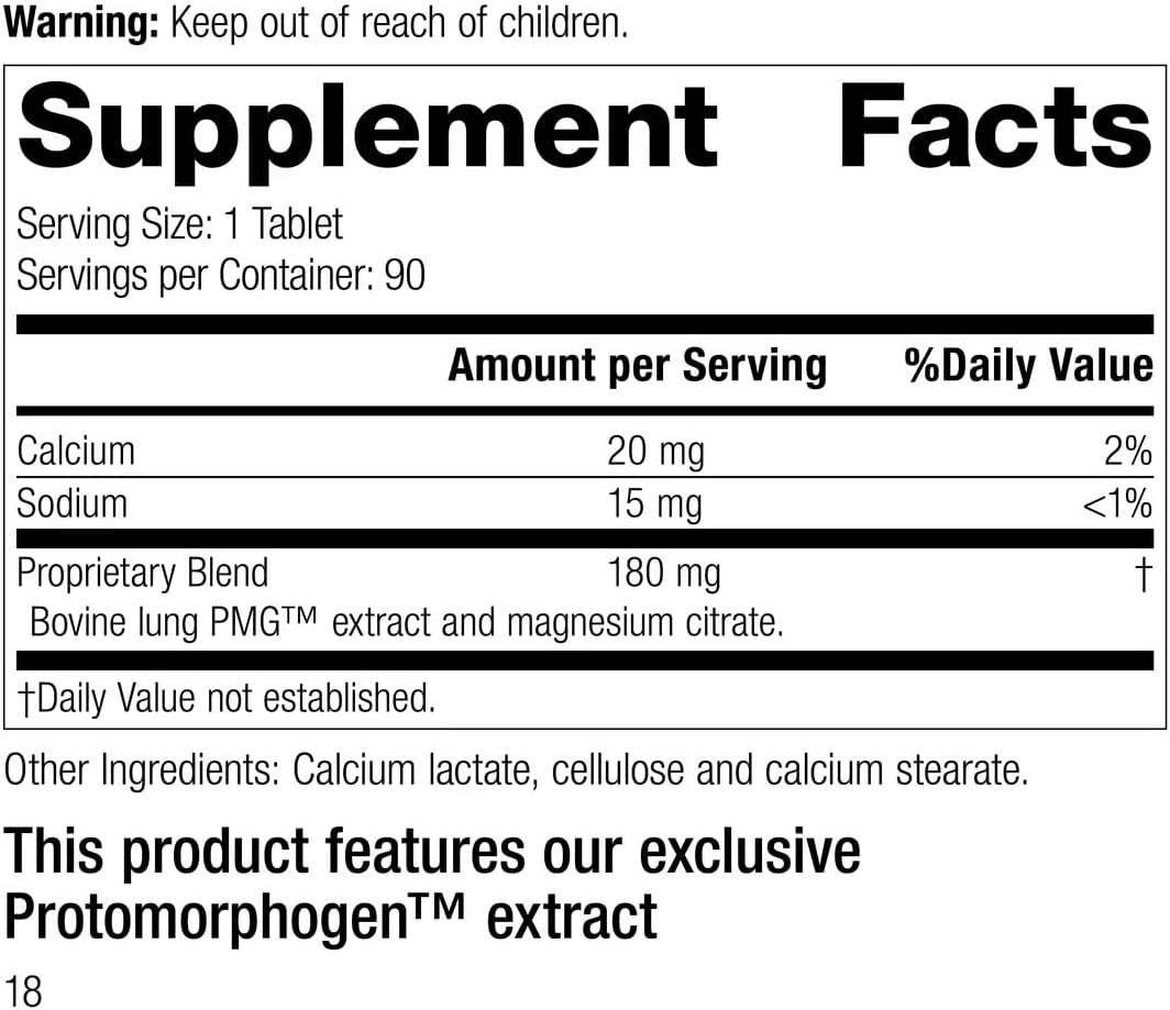 Standard Process Pneumotrophin PMG - 90 Tablets - görsel 3