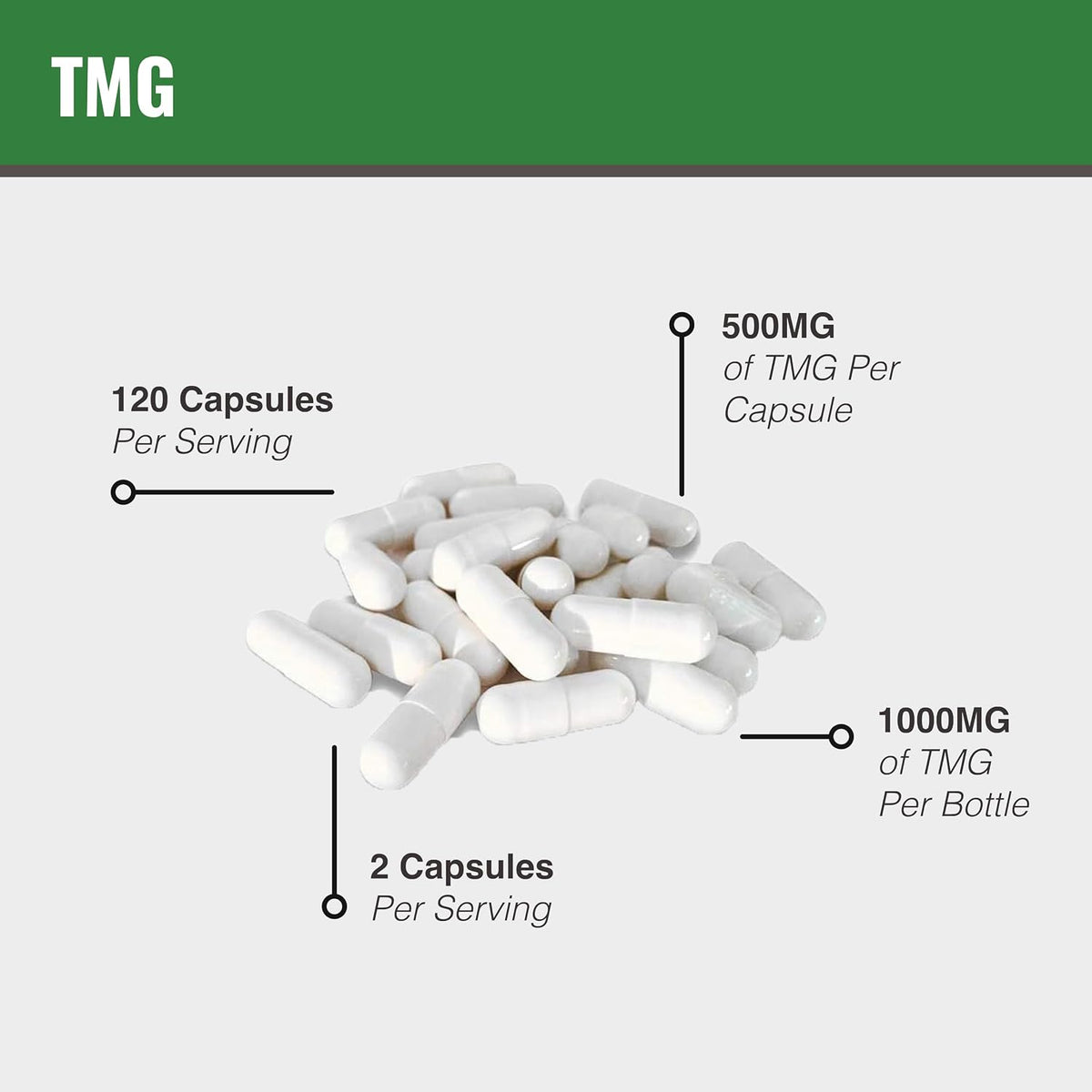 MAAC10 TMG 1000mg NSF Certified Food – Promotes methylation: As a methyl donor, TMG supports the methylation – Image 3