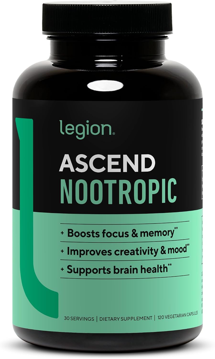 LEGION Athletics Ascend Nootropic - Brain Supplement for Memory, Focus & Mood Support - görsel 1