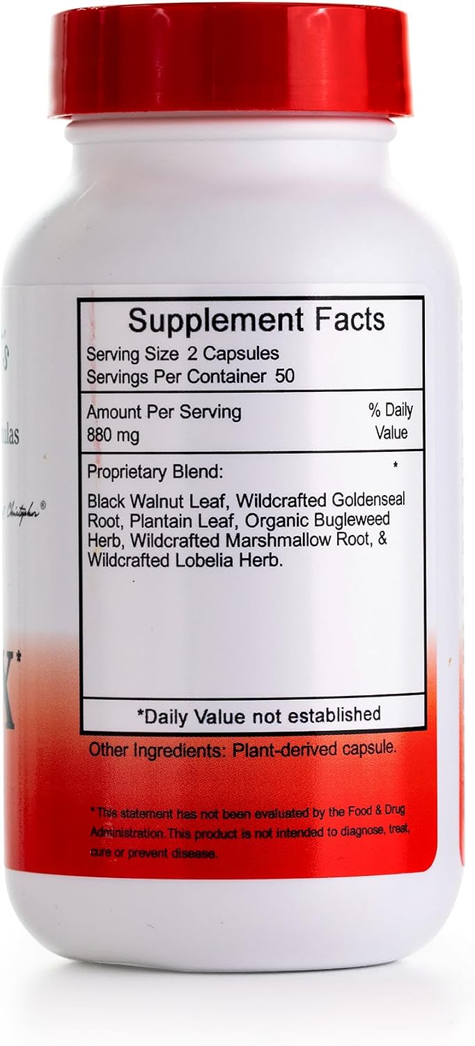 Christopher's Original Formulae X-INFX Formula, Natural Immune Support, 2 Pack (100 Capsules Each) - görsel 2