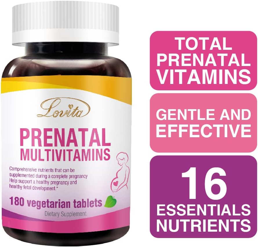 LOVITA Prenatal Multivitamins – 180 Vegetarian Tablets - görsel 2