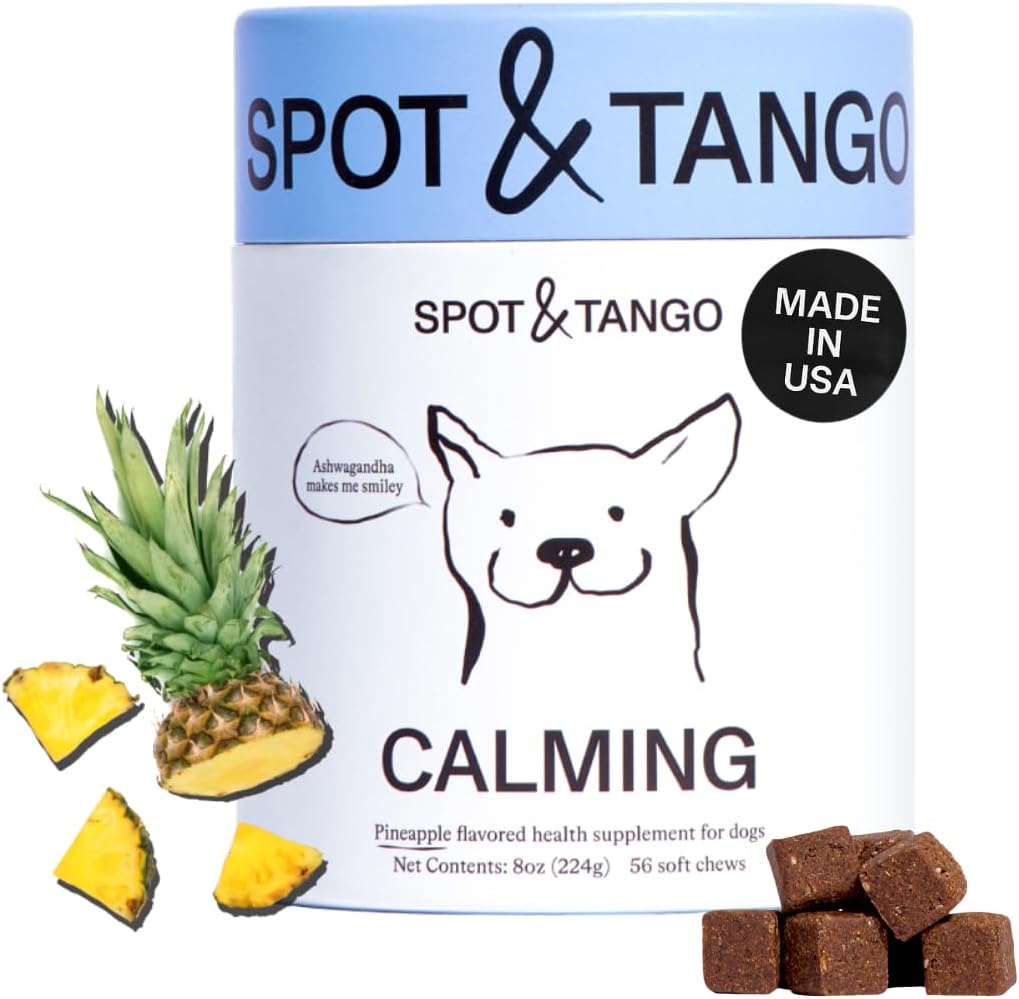 Spot & Tango Probiotics Supplements for Dogs - Vet-Approved for Healthy Digestion and Balanced Gut - Pumpkin, Turmeric, Chicory Root, Black Pepper, Nine-Strain Probiotic Blend, 56 Count - görsel 9