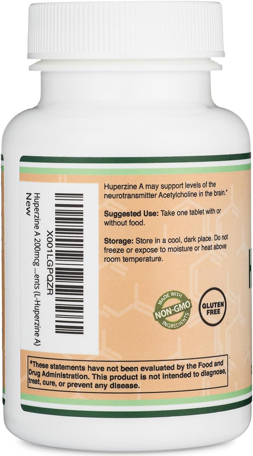 Huperzine A 200mcg (Third Party Tested) - 120 Tablets - görsel 4