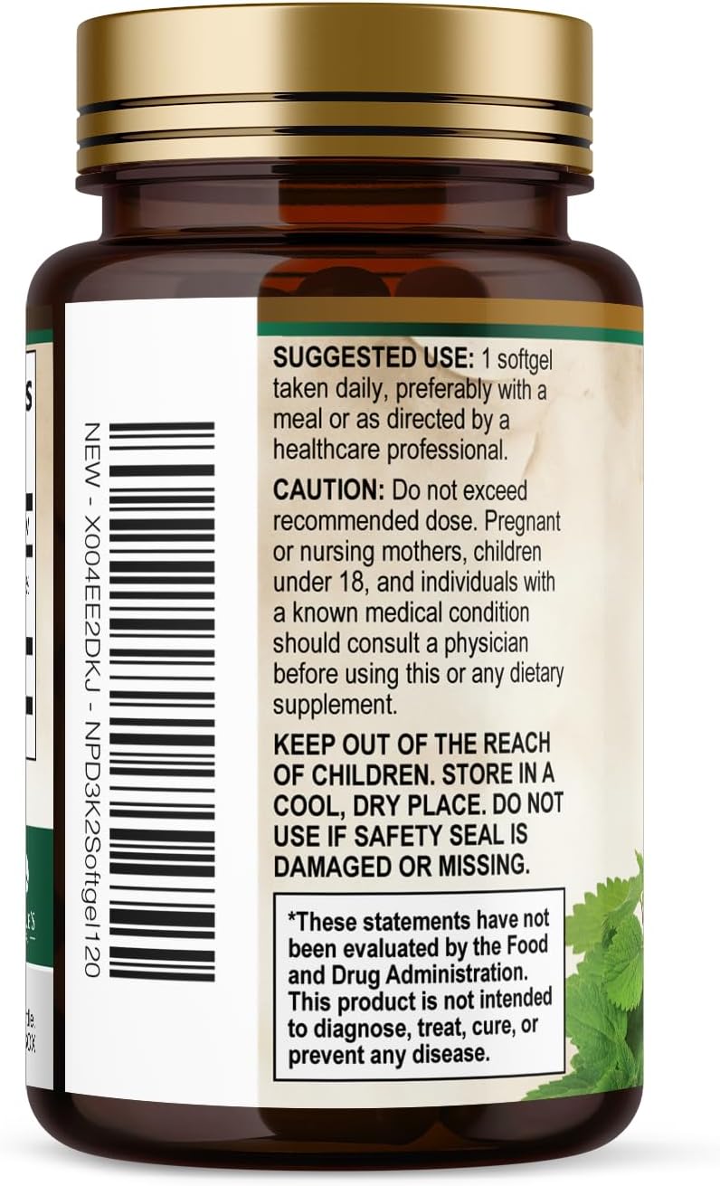 Nature's Peak Vitamin D3 K2 - High Strength 4000 IU D3 + K2 MK7 - 120 Soft gel capsules - görsel 9