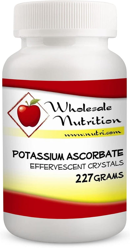 Wholesale Nutrition Potassium Ascorbate - Blend of Potassium & Vitamin C, Effervescent Vitamin C Crystals Supplement, Vitamin Powder, 227g