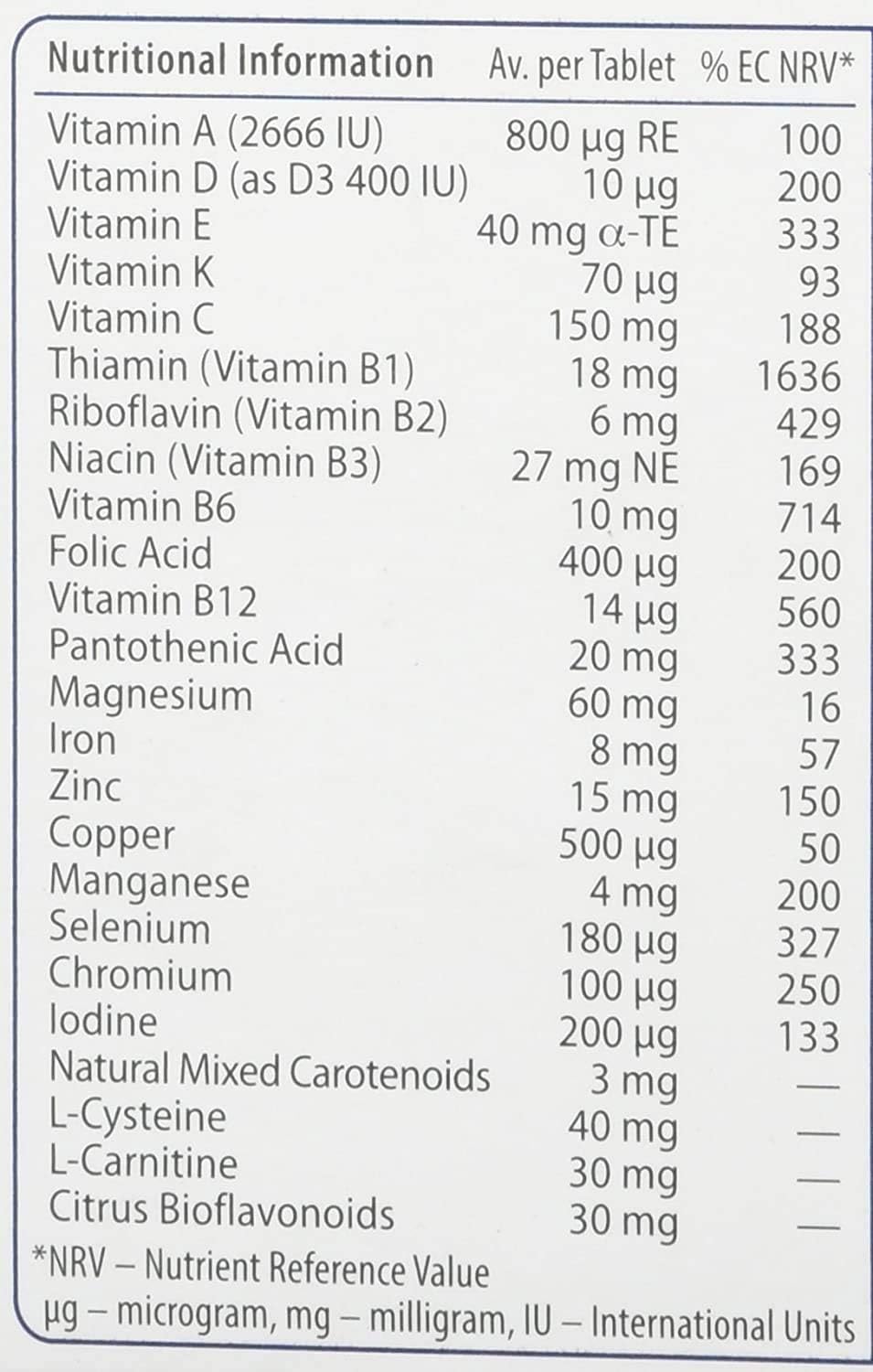 Immunace Multivitamin Supplement, 2-Pack (60 Tablets) - görsel 5