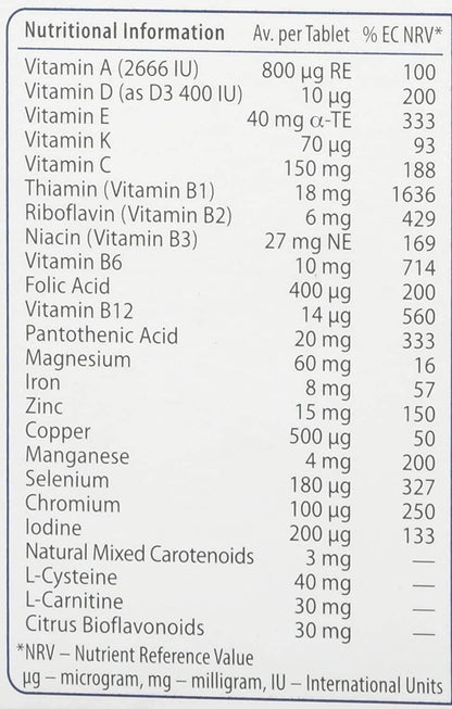 Immunace Multivitamin Supplement, 2-Pack (60 Tablets)