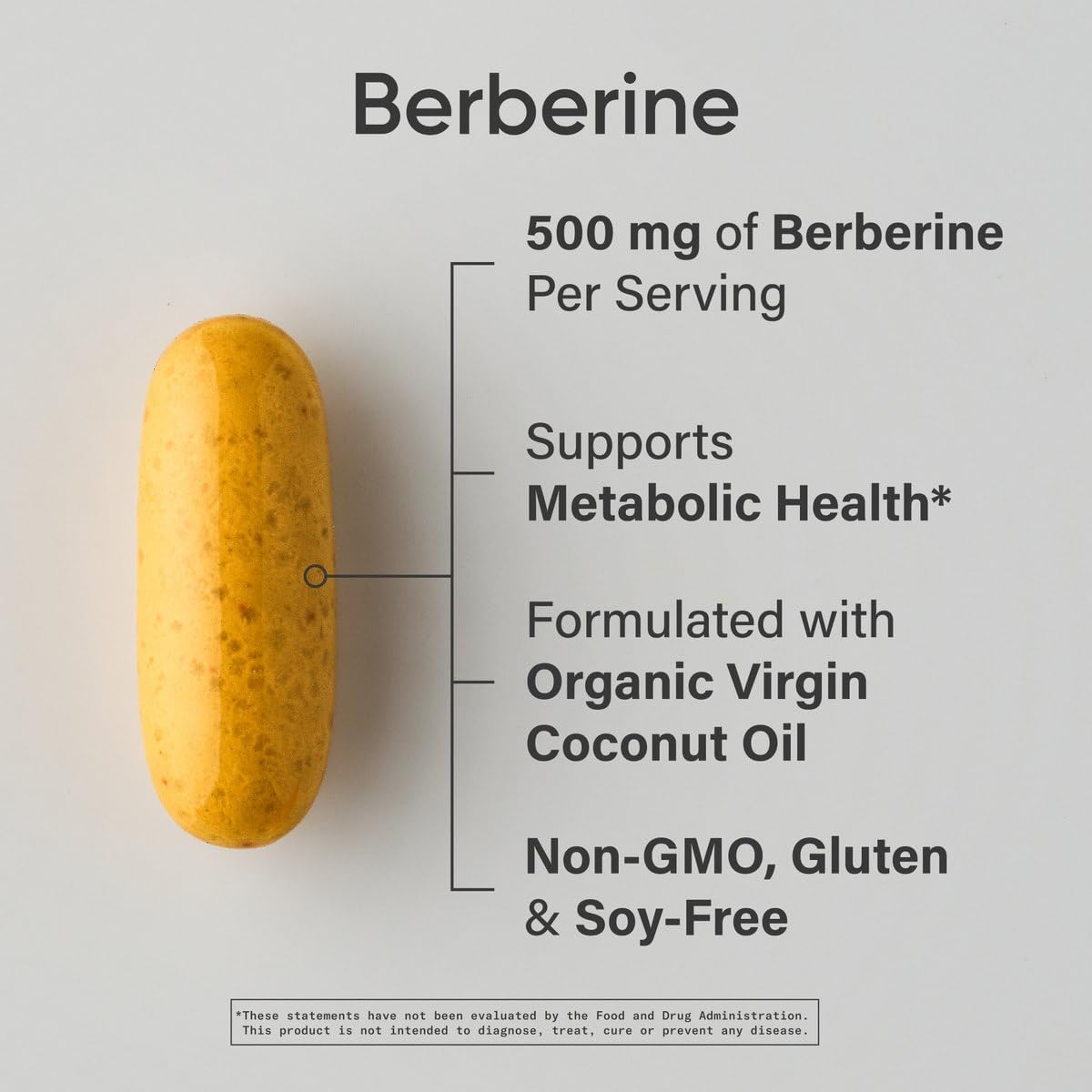 Sports Research Berberine with Coconut Oil – 500mg, 90 Softgels - görsel 2