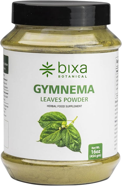 bixa BOTANICAL Gymnema Leaf Powder (Gudmar, Shardunika) - 1 lb (454 g) | Natural Herbal Supplement